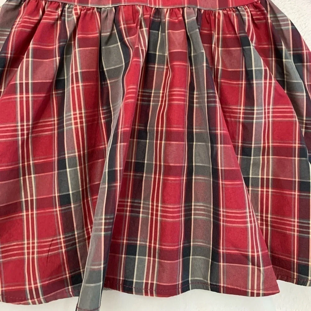 Gymboree 💯% Cotton Plaid Dress size 6-12 Months